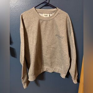 Men’s Brooklyn Cloth Gray Crewneck Sweater XL